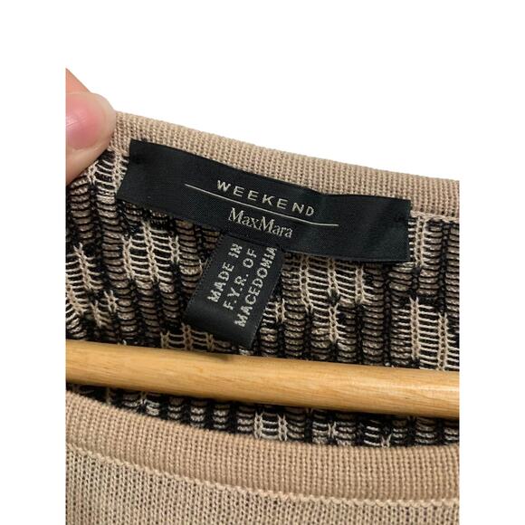 Weekend by MaxMara Women's Natural‎ Ebro Knitted Leopard Dress M - Picture 3 of 5